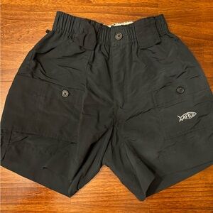 Aftco Fishing Shorts. Boys size 24. Black. Like new cond. Worn one time.